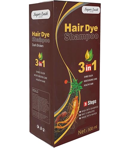 Amazon.com : Coffee Color Hair Dye Shampoo 3 in 1 Treatment 500ml
